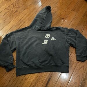 Anine Bing Dark Grey Hoodie Sweatshirt